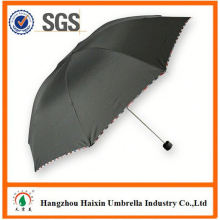 Топ качество последних зонтик печати логотипа 3 раза зонтик с подарочной коробке